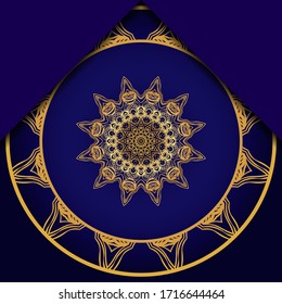 Antecedentes de Mandala para la portada del libro, invitación. Ilustración del vector