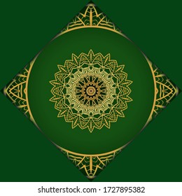 Mandala background for book cover, invitation. Vector illustration