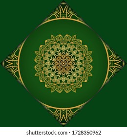 Mandala background for book cover, invitation. Vector illustration