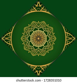 Mandala background for book cover, invitation. Vector illustration