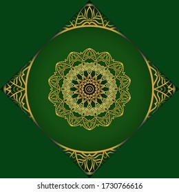 Mandala background for book cover, invitation. Vector illustration