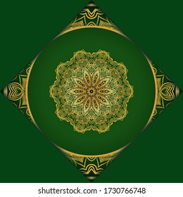 Mandala background for book cover, invitation. Vector illustration
