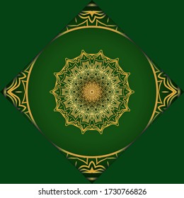 Mandala background for book cover, invitation. Vector illustration