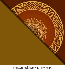 Antecedentes de Mandala para la portada del libro, invitación. Ilustración del vector