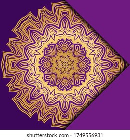 Antecedentes de Mandala para la portada del libro, invitación. Ilustración del vector
