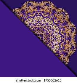 Mandala background for book cover, invitation. Vector illustration