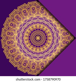 Antecedentes de Mandala para la portada del libro, invitación. Ilustración del vector