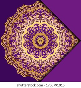 Antecedentes de Mandala para la portada del libro, invitación. Ilustración del vector