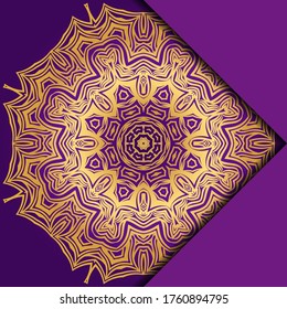 Mandala background for book cover, invitation. Vector illustration