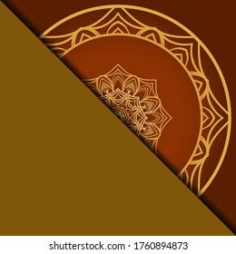Mandala background for book cover, invitation. Vector illustration