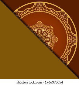 Mandala background for book cover, invitation. Vector illustration