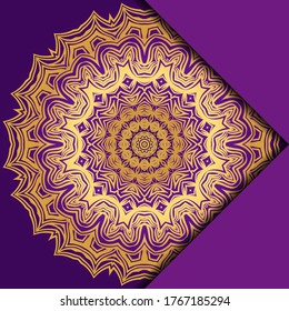 Antecedentes de Mandala para la portada del libro, invitación. Ilustración del vector