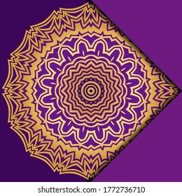 Antecedentes de Mandala para la portada del libro, invitación. Ilustración del vector