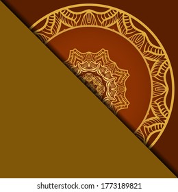 Mandala background for book cover, invitation. Vector illustration