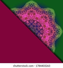 Mandala background for book cover, invitation. Vector illustration