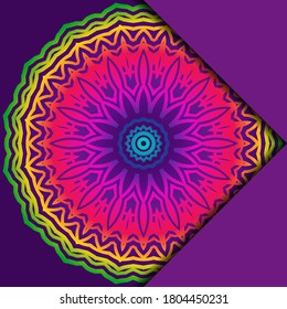 Mandala background for book cover, invitation. Vector illustration