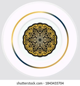 mandala background for book cover, wedding invitation, or other project. vector illustration