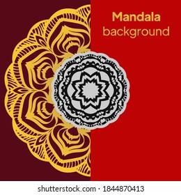 antecedentes de mandala para portada de libros, invitación de boda u otro proyecto. ilustración vectorial