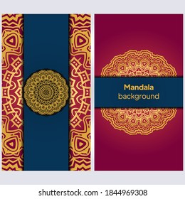 mandala background for book cover, wedding invitation, or other project. vector illustration