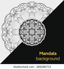 mandala background for book cover, wedding invitation, or other project. vector illustration