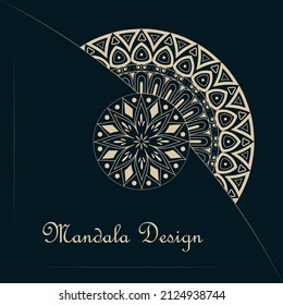 mandala background for book cover, wedding invitation, or other project. vector illustration
