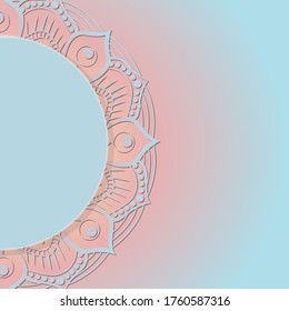 mandala background color vector illustration