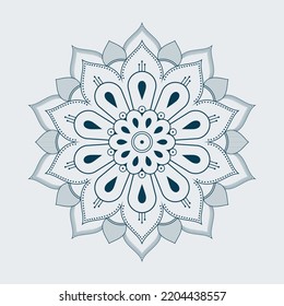 Mandala Hintergrunddesign mit arabischem islamischem Stil. Dekorative Mandala für Druck, Dekoration, Hochzeitskarten, Einladungskarten.