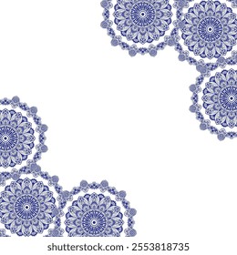 Mandala background design with floral decorative wallpaper