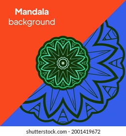 mandala background design. luxury ornamental mandala design background. vector