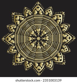 mandala background design with ornament