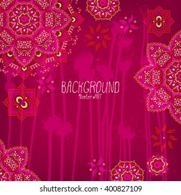 Mandala. Background for design. Vector artwork.
