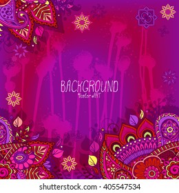 Mandala. Background for design. Vector artwork. Ethnic, hand drawn. Islam, Arabic, Indian, ottoman motifs.