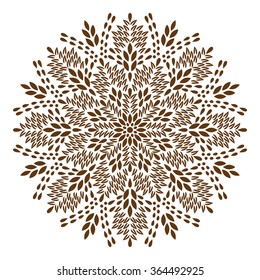 Mandala, Background. Ethnic Decorative Elements. Pattern With Vintage Round Ornament, Decorative Indian Medallion, Abstract Flower Element. Henna Vector Design