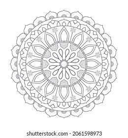 Mandala background in ethnic style