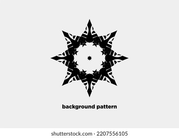 MANDALA BACKGROUND FLOWER PATTERN ART VECTOR ILLUSTRATION