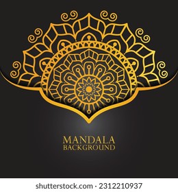mandala background , golden mandala