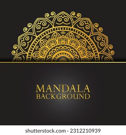fondo mandala , mandala dorada