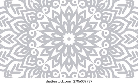 Mandala Background - Gradient round mandala .Hand Made Indian style 