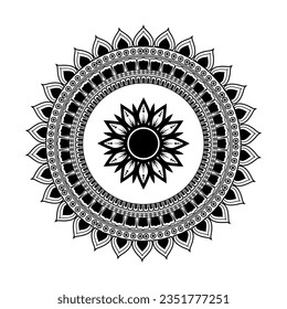 Diseño de plantilla de ilustración de fondo de Mandala
