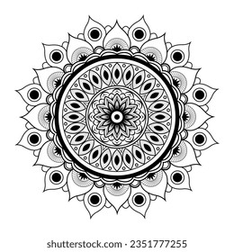 Diseño de plantilla de ilustración de fondo de Mandala
