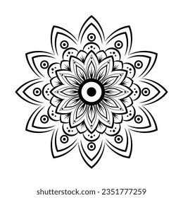 Mandala Background Illustration template Design