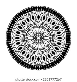 Diseño de plantilla de ilustración de fondo de Mandala