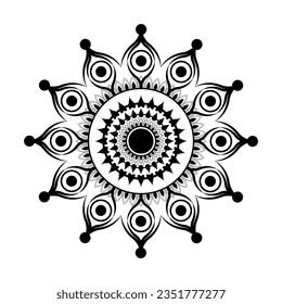 Mandala Background Illustration template Design
