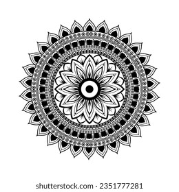 Mandala Background Illustration template Design