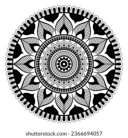 Diseño de plantilla de ilustración de fondo de Mandala