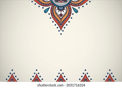 mandala background with islamic elements