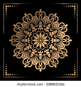 Mandala Background, Islamic Mandala Template, Luxury ornamental mandala design background