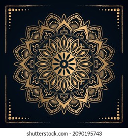 Mandala Background, Islamic Mandala Template, Luxury ornamental mandala design vector background