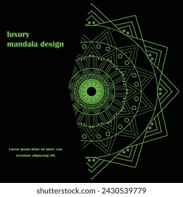 Mandala background in lineal style
