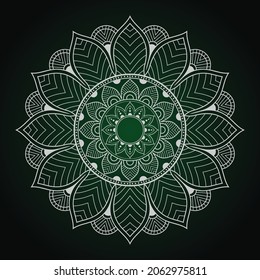 Fondo de Mandala sobre el estilo de gradiente